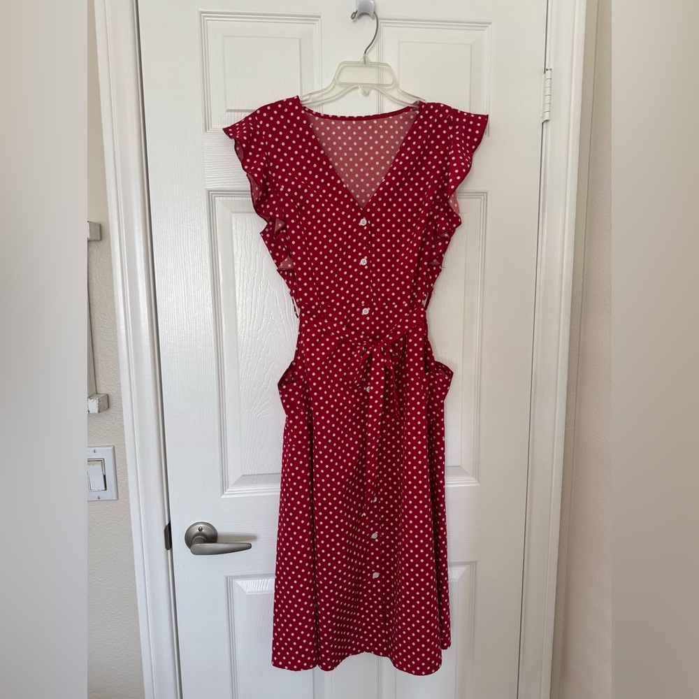 Polka Dot Red Dress